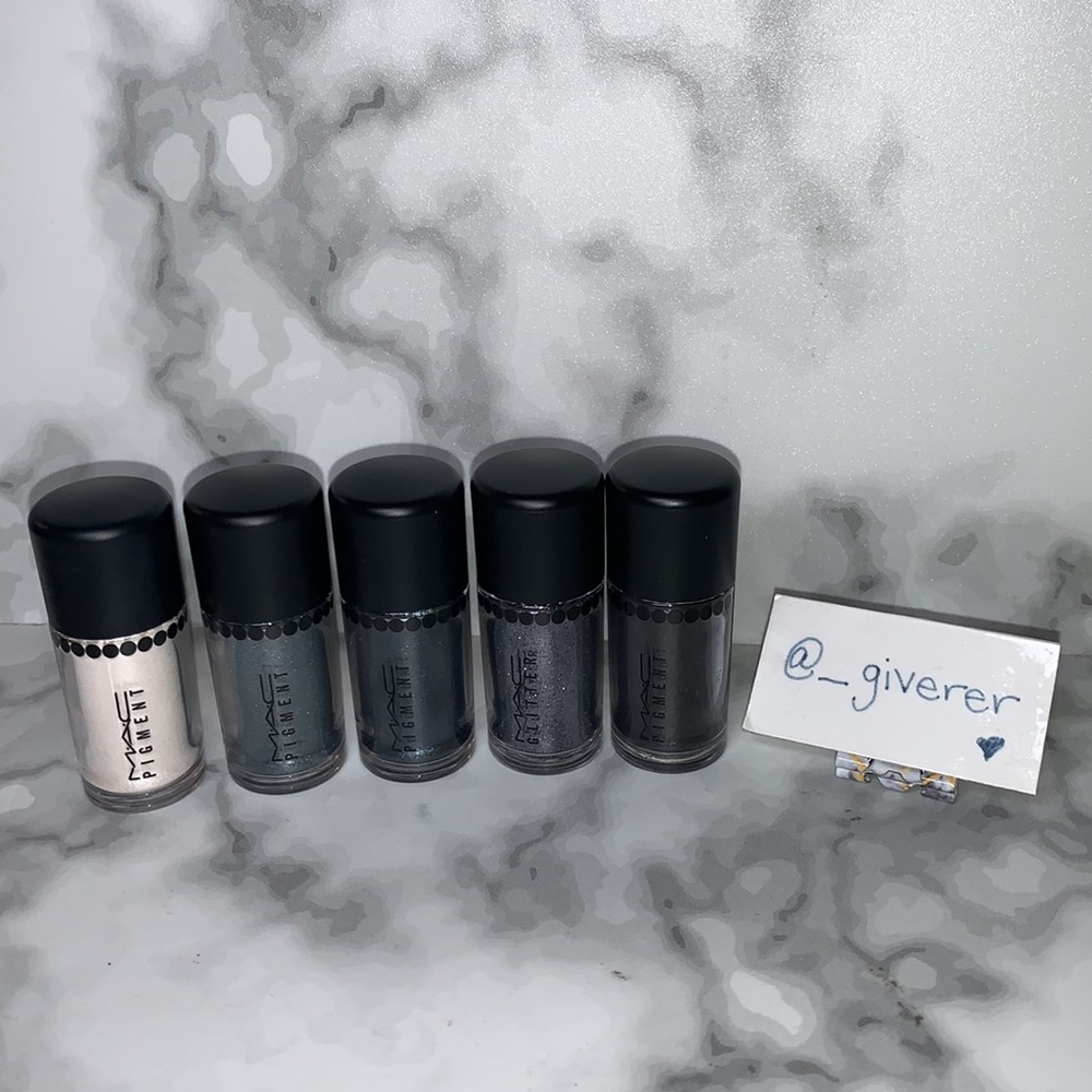 MAC Silver & Blue Objects of Affection PIGMENT & GLITTER SET
